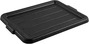 Restaurantware Black Plastic Snap On Lid, 23.2 In