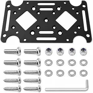 Mailbox Mounting Bracket, 2.8mm Steel Adapter Plate for 4x4 Posts