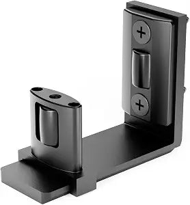 Sliding Barn Door Bottom Floor Guide,Adjustable U-Shaped Flat Bottom Design,Smoothly and Quietly,Easy to Install,Wall Mounted,Black, 1 Pcs
