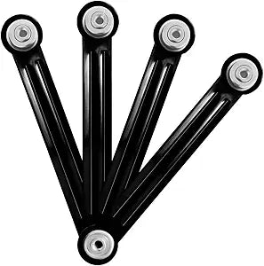 Glider Bearing Arm Bracket Replacement Hardware Rocker Parts, 4 Pack, Black