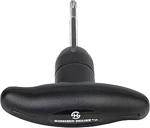 SummerHouse 40lbf Torque Golf Wrench for Driver Clubs and Fairway Hybrids Adapter Sleeve and Head Weight Adjustment