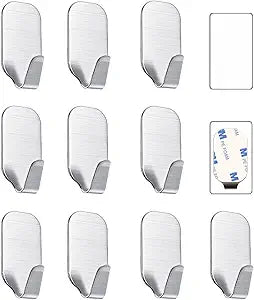 Small Self Adhesive Hooks for Hanging Heavy Duty Stick On Hooks Wall