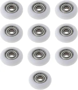 10 Pcs Nylon Pulley Furniture Drawer Roller Bearing Wheel Sliding Door Wheels Runner Hardware Smooth