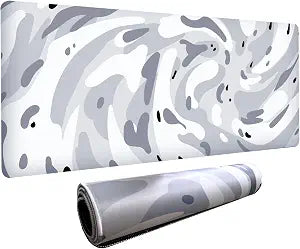 Fluid Pattern XXL Mouse Pad, Thick Waterproof Desk Mat with Stitched Edge