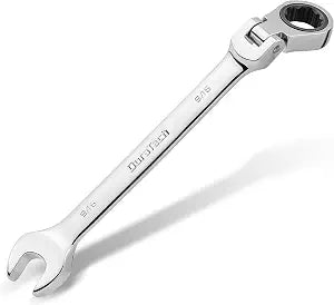 DURATECH 9/16" Flex-Head Ratcheting Combination Wrench
