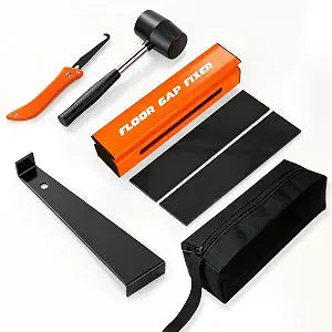 Floor Gap Fixer Tool Kit for Laminate Floors with Storage Bag & Nano Pads