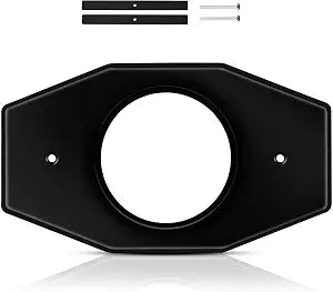 Tandefio 1 Set One Hole Remodel Plate Compatible with Moen Renovation Shower Cover Plate Compatible with Delta Tub Valve for 2 Handle or 3 Handle Shower Updates (13" X 7.5",Matte Black)