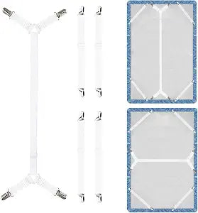 Bed Sheet Holder Straps (White)