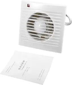 4" Ventilation Exhaust Fan,ABS Plastic Wall Ceiling Mount for Bathroom Kitchen Toilet,High Airflow 80m/h,Low Noise 36dB,Energy Efficient 12W
