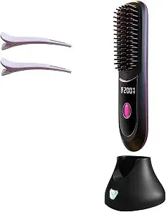 Go Brush Pro 2026 Cordless Portable Hair Straightener Brush