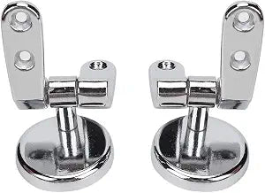 Toilet Seat Hinges, Durable Zinc Alloy Replacement Hinge Kit with Adjustable Bolts and Nuts for Standard Toilets Universal Fit Bathroom Hardware