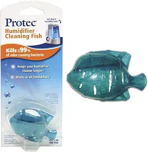 Protec Humidifier Cleaning Fish, Tank Cleaner, Fights Slime & Odor, Lasts 30 Days, 1 Count, Color May Vary