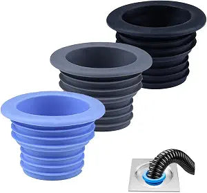 3pcs Universal Silicone Bathtub Plug Replacement Anti Clogging Drainage Plug Shower Bathtub Sink Drainage Kitchen Bathroom Accessories, Used for Cleaning Universal Drainage Pipe Machines
