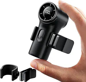 Mini Portable Clip on Fan,100 Speeds 18000 RPM High Velocity Personal Fans with LED Display,USB Rechargeable Small Handheld Fan with Lanyard for Travel,Indoor,Outdoor (Black)