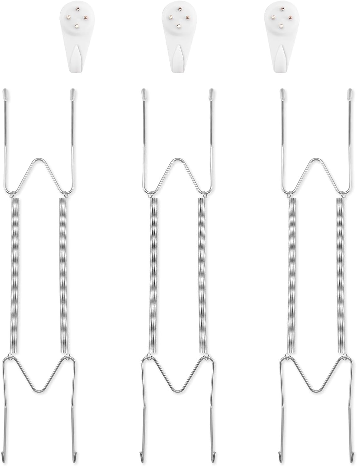 3 Pack Plate Hangers, Suitable for 10-14 inch Art Plate, Silver