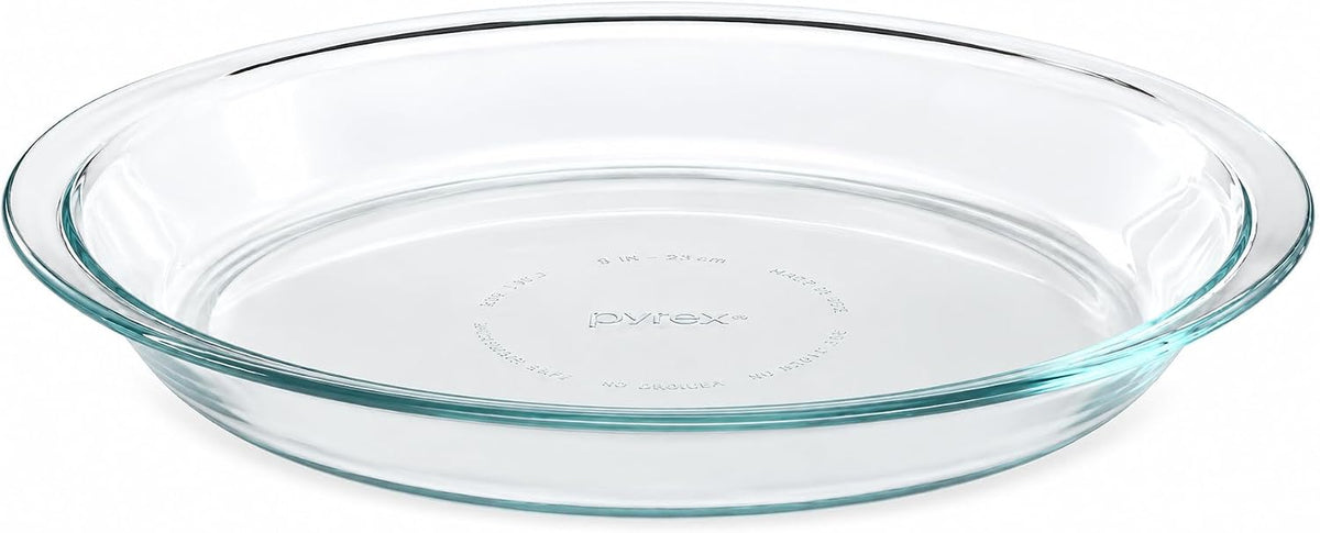Pyrex (9in) Glass Pie Plate Dish - Made in USA