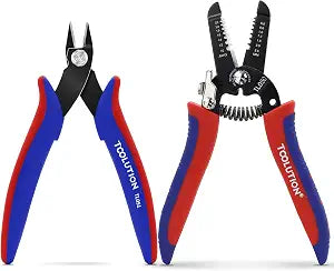 2-Piece Electrician's Pliers Set Professional Wire Stripping Tool