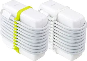 [2-Pack] Most Compact MacBook Cable Organizer  Travel Cord Reel for 61/67/87/96/140W Apple Chargers | Slim Fit, Lightweight & Durable 3D Print with Recyclable Material