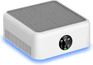 Air Purifiers for Home,True HEPA Small Air Purifier for Dorm Room, Up to 615 Ft,15dB Quiet,for Smoke Odors,Portable Mini Air Purifier,Desk Air Filter for Office, RV,Bedroom,Travel (Elegant White)