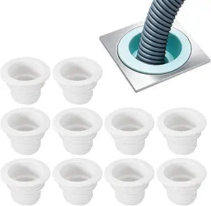 PATIKIL Washing Machine Drain Hose Seal 10 Pcs for 40/50mm Pipe,White