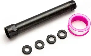 OFFO Shower Head Extension Arm, Oil Rubbed Bronze 6 in Shower Arm Extension Shower Head Extender Made of 304 Stainless Steel Shower Pipe Extension