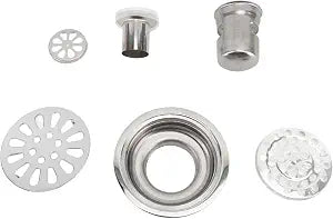 Bathroom Drain Cover, Floor Drain, 3.5 Inch Stainless Steel Odor Deep Water Sealing Round Shower Kit for Kitchen Bathroom Balcony
