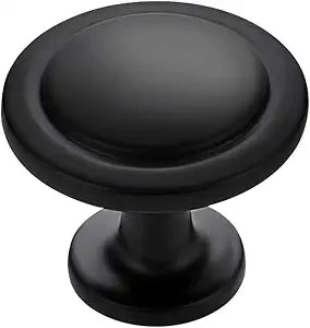 Ravinte Matte Black Round Cabinet Knobs,Zinc Pulls,1-1/4 Inch,30 Pack
