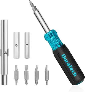 DURATECH Screwdriver, Multi Bit 11-in-1 Screw Driver & Nut Driver Set
