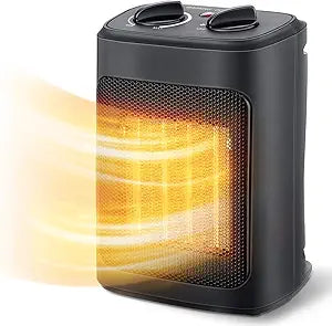 Space Heater, 1500W Electric Heaters Indoor Portable with Thermostat