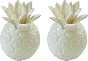 Fox Run Pineapple Mini Salt and Pepper Shakers, Set of 2 Small Beach Themed Shakers