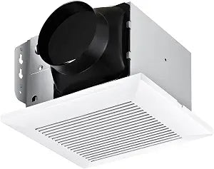 JOEAONZ Bathroom Exhaust Fan 110 CFM 1.0 Sones Ultra-Quiet with Metal Housing, Ceiling Mount Ventilation Fan Large Air-flow Capacity, Energy-Saving Household Bath Vent Extractor, White Plastic Grille
