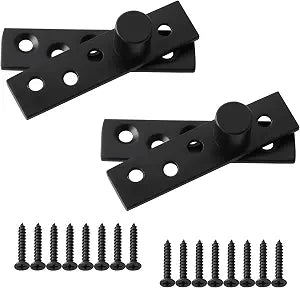 Alise 3" Pivot Hinges for Hidden Door Black 360 Degree Stainless Steel 2Pcs