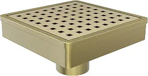 6 Inch Shower Drain, Modern 304 Stainless Steel Square Shower Drain