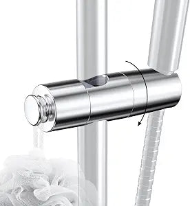Hibbent Adjustable Handheld Shower Head Holder for Slide Bar, Silver
