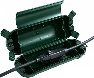 Green Outdoor Extension Cord Cover IP44 Waterproof Protector Box