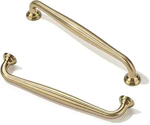 TUNNY 10 Pack Solid Champagne Bronze Cabinet Pulls-5"/128mm Screw Spacing