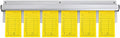 New Star Foodservice 26924 Anodized Aluminum Slide Check Rack, 18-Inch