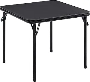 VECELO 24'' Kids Folding Card Table, Portable, with Ultra Soft Padded Cushion, 1 Piece, Black