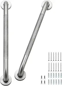 Grab Bars for Shower, 18 Inch Shower Handle, 2 Pack, Brushed Nickel