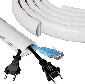 39" Side Open Cord Hider for Wall Mounted Tv, Silicone Flexible