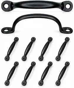 Oil Rubbed Bronze Black Utility Pulls, 10 Pack Sash Handles with Screws