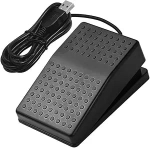 Foot Pedal Switch USB PC Program Hot Key Foot Control Hands Free Mouse for Videa Game, Office Work