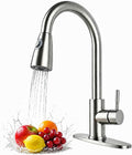 Friho Kitchen Faucet with Pull Down Sprayer, Kitchen Sink Faucet