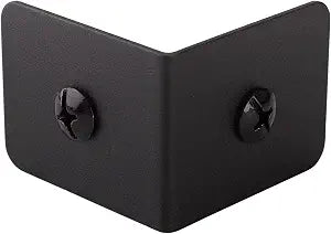 Keenkee 4 Set 2 x 2 x 1.5 Inch Metal Corner Protectors, Black