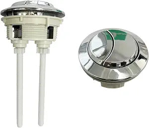 2PCS 58mm/2.3 Toilet Tank Push Button Dual Flush Water Tank Button Replacement with Thread Diameter for Most Standard Toilet Systems