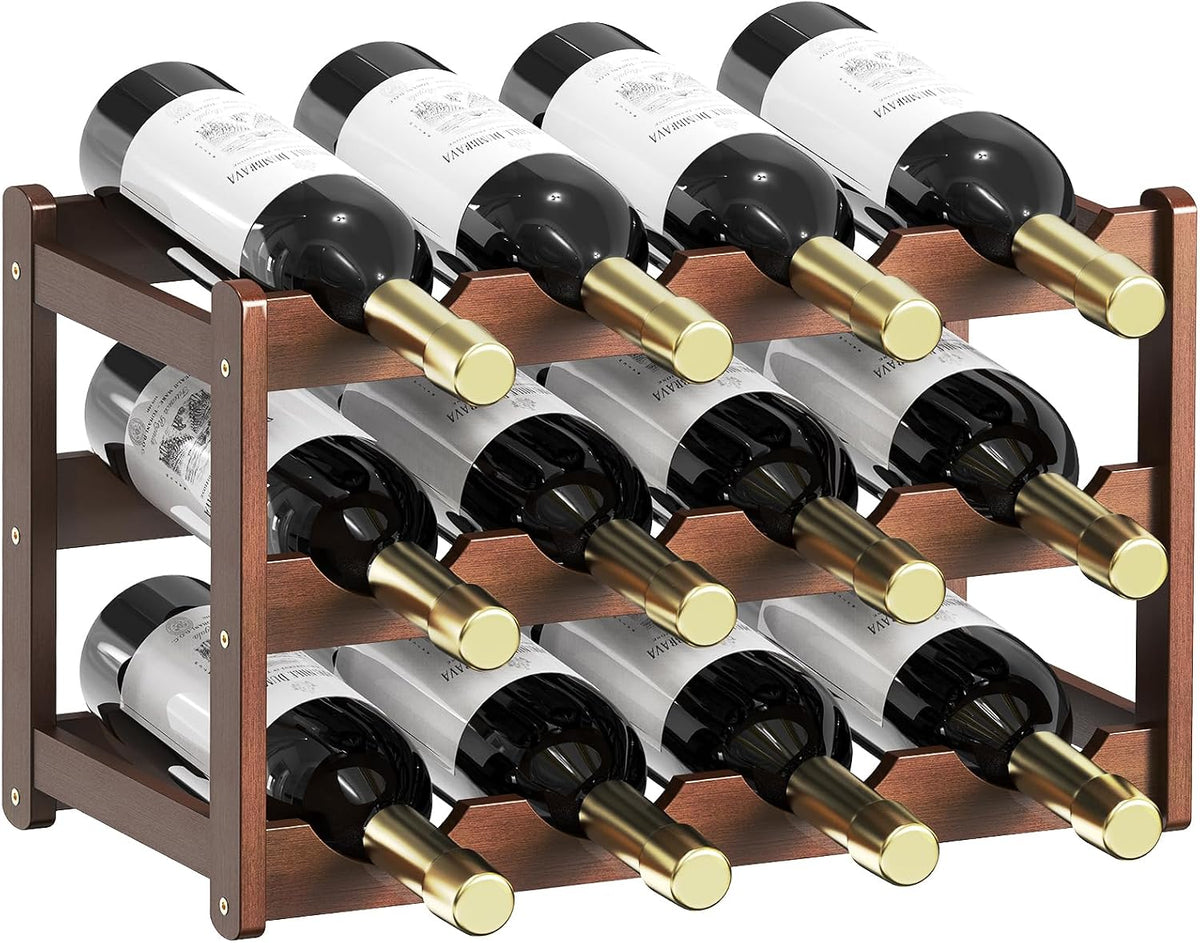 Bamboo Wine Rack Countertop for Inside Cabinet &Freestanding Floor
