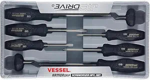 VESSEL ARMOR GRIP Screwdriver 8PC. Set