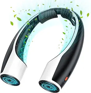 Rohent Portable Hands-Free Neck Fan - 4000mAh Battery, USB-C Rechargeable, Ultra-Quiet, 4 Adjustable Speeds  Perfect for Office, Outdoor, and Travel Use