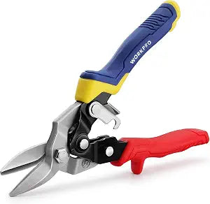 WORKPRO 8 Inch Aviation Snips, Heavy Duty Metal Cutter, Straight Cut