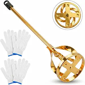 Paint Mixer for Drill - 15.75" Spiral Mixer Paddle for 1-5 Gallon Buckets